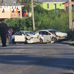 Stolen car crashes/alleged car thief arrested