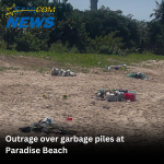 Outrage over garbage piles at Paradise Beach