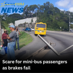 Scare for minibus passengers as brakes fail