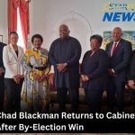 Chad Blackman Returns to Cabinet After By-Election Win