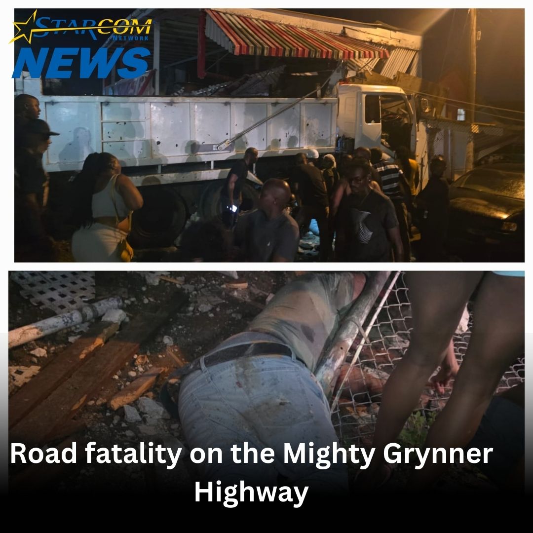 Road fatality on the Mighty Grynner Highway