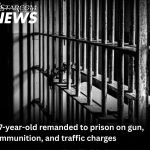 17-year-old remanded to prison on gun, ammunition, and traffic charges