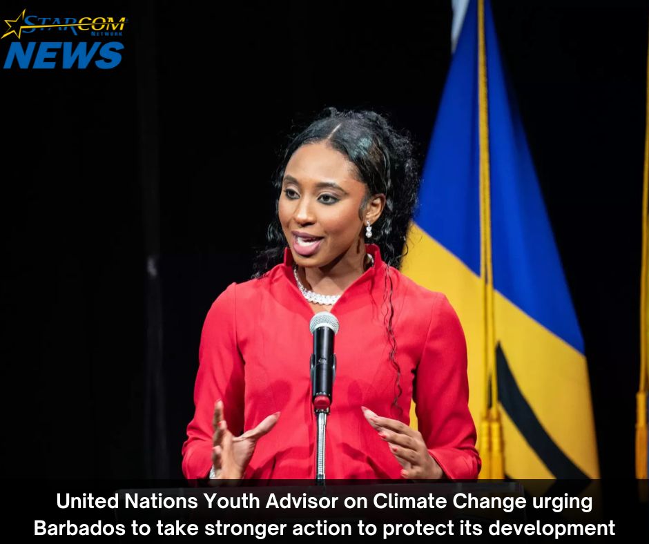 United Nations Youth Advisor on Climate Change urging Barbados to take stronger action to protect its development