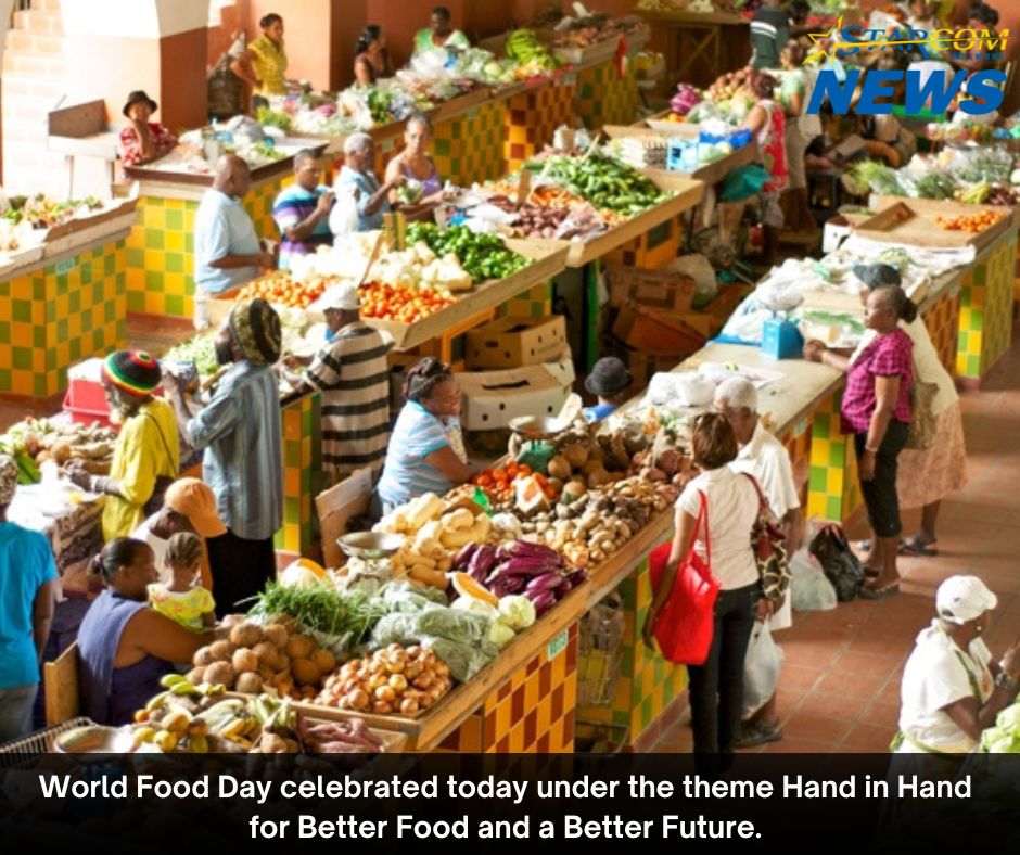 World Food Day celebrated today under the theme Hand in Hand for Better Food and a Better Future.