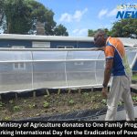 The Ministry of Agriculture make important donation to mark International Day for the Eradication of Poverty