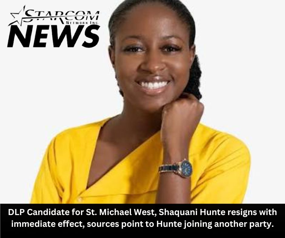 DLP Candidate Shaquani Hunte Resigns Abruptly, Leaving St. Michael West Opportunity Vacant