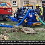 Emergency officials and various Government Ministers currently conducting damage assessment following yesterday’s flooding.