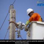 The Barbados Light and Power assemble expert team to assist the Jamaica Public Service with recovery.