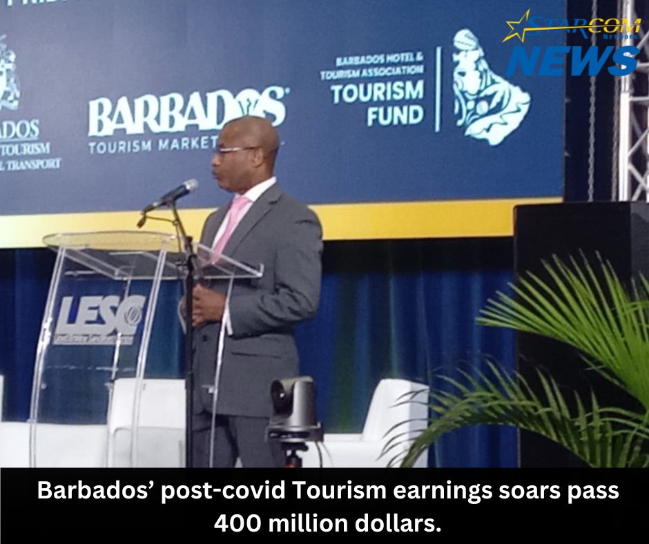 Barbados’ post-covid Tourism earnings soars pass 400 million dollars.