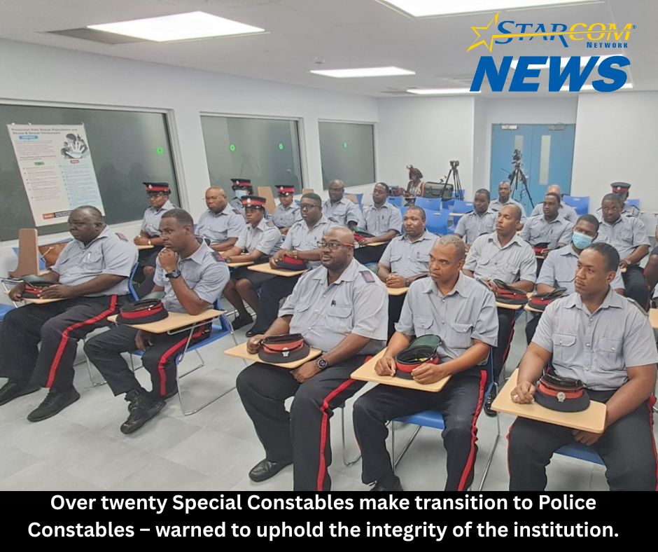 Over twenty Special Constables make transition to Police Constables – warned to uphold the integrity of the institution.