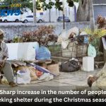 sharp increase in the number of people seeking shelter during the Christmas season