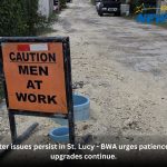 Water issues persist in St. Lucy – BWA urges patience as upgrades continue.