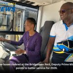35 New buses cleared at the Bridgetown Port, Deputy Prime Minister points to better service for 2026.