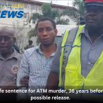 Life sentence for ATM murder, 36 years before possible release.