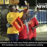 DLP candidate Jason Phillips defends his appearance at a BLP meeting in Speightstown