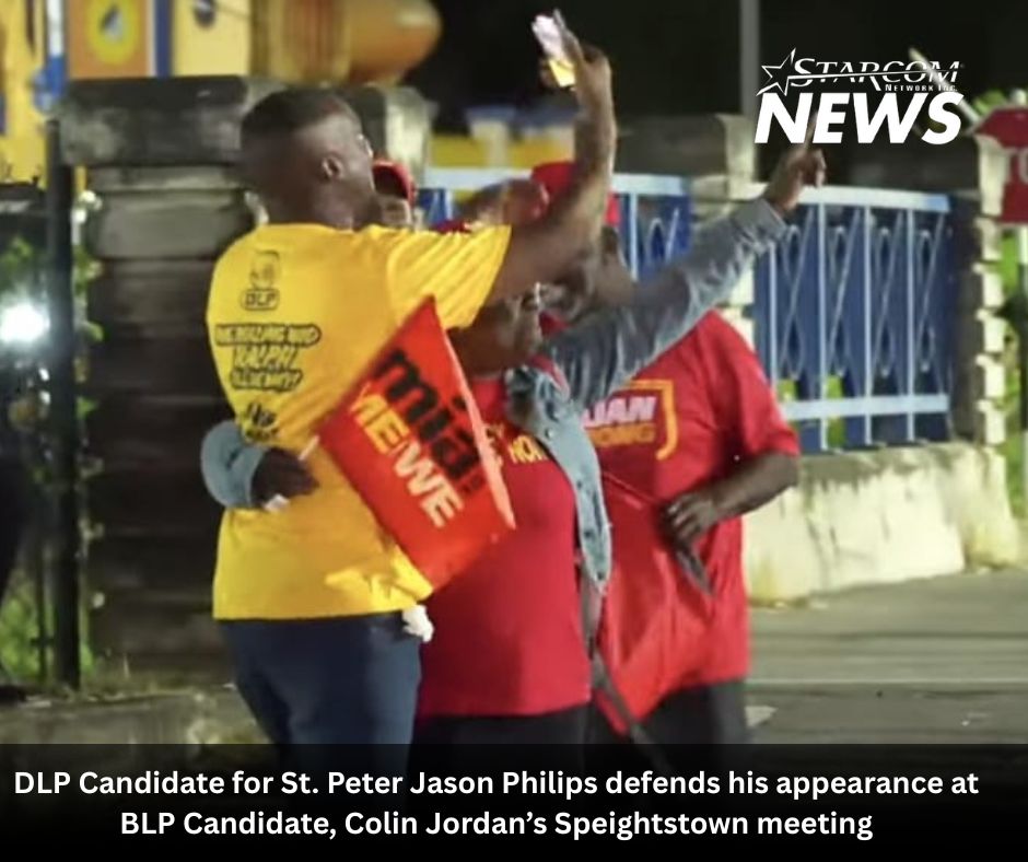 DLP candidate Jason Phillips defends his appearance at a BLP meeting in Speightstown